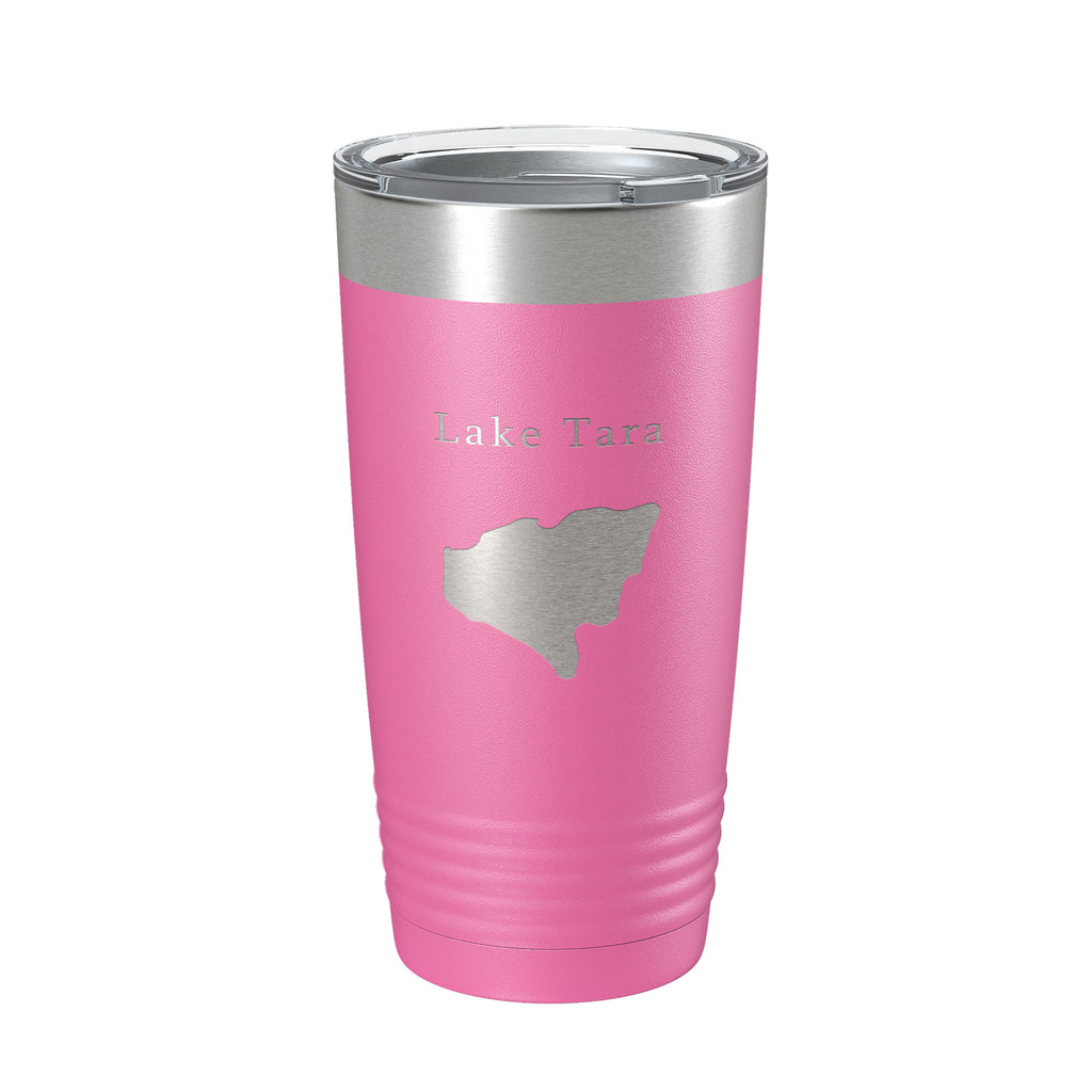 Lake Tara Map Tumbler Travel Mug Insulated Laser Engraved Coffee Cup Georgia 20 oz