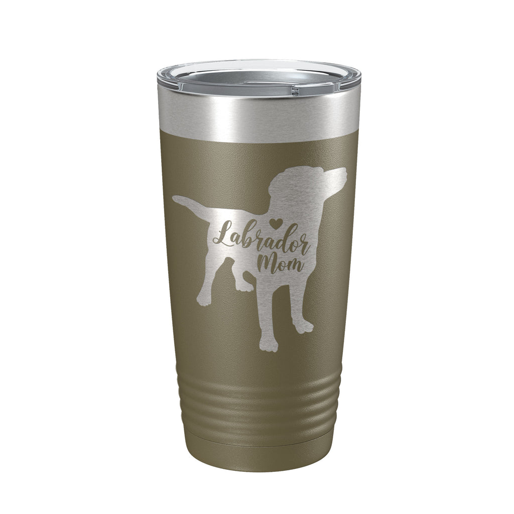 Labrador Retriever Lab Mom Tumbler Dog Travel Mug Gift Insulated Laser Engraved Coffee Cup 20 oz