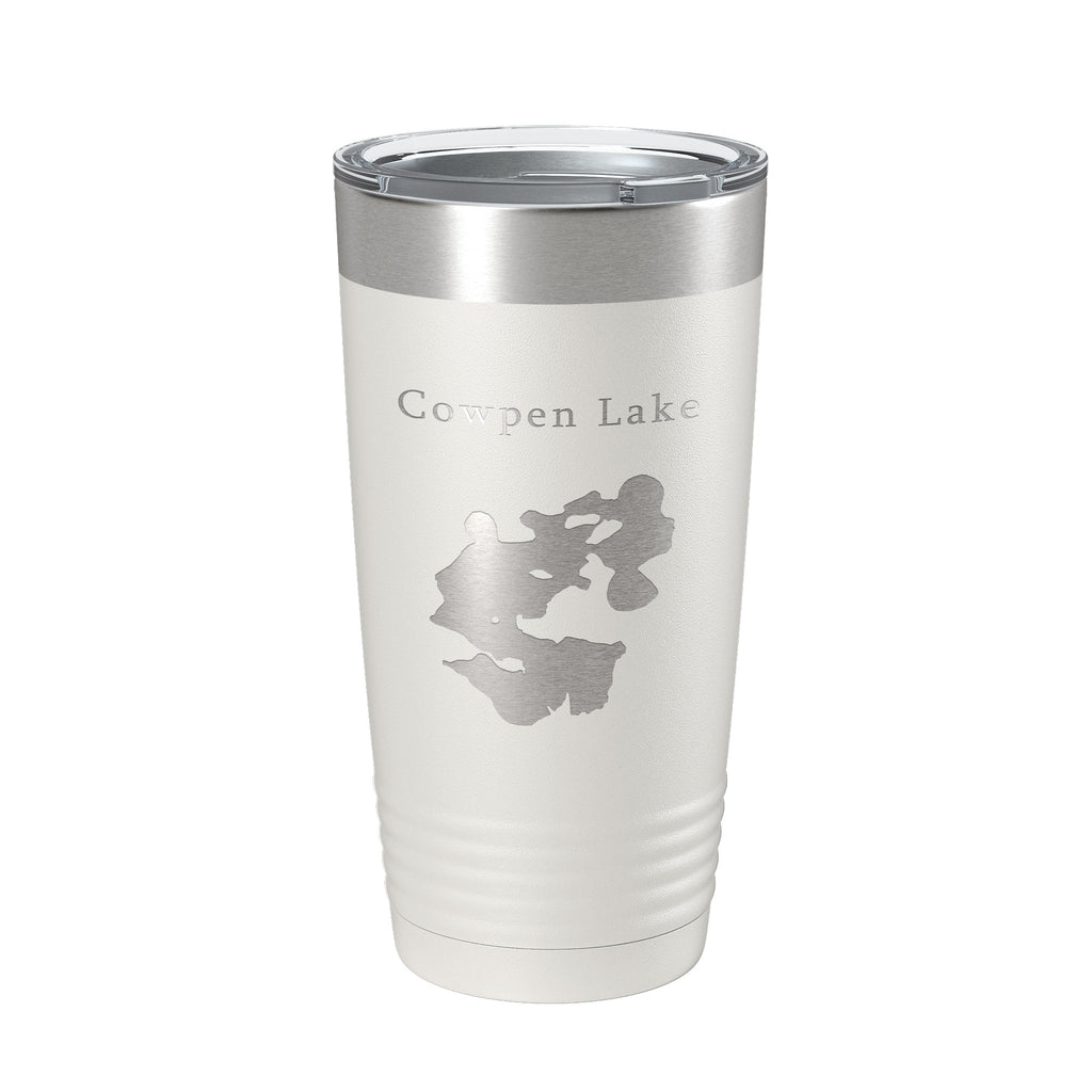 Cowpen Lake Map Tumbler Travel Mug Insulated Laser Engraved Coffee Cup Florida 20 oz