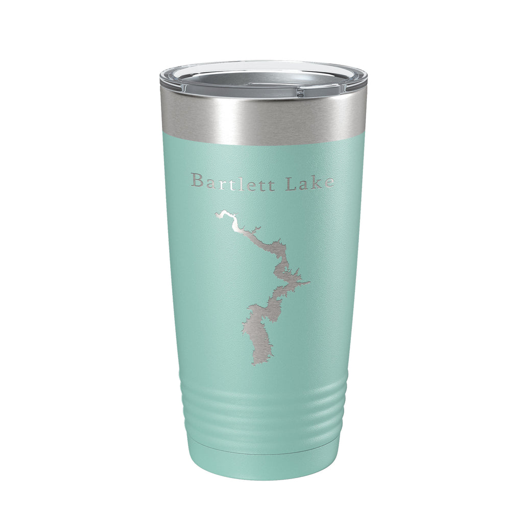 Bartlett Lake Map Tumbler Travel Mug Insulated Laser Engraved Coffee Cup Arizona 20 oz