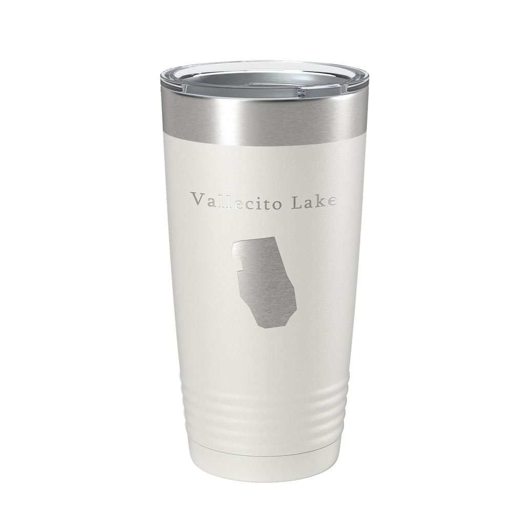 Vallecito Lake Map Tumbler Travel Mug Insulated Laser Engraved Coffee Cup Colorado 20 oz