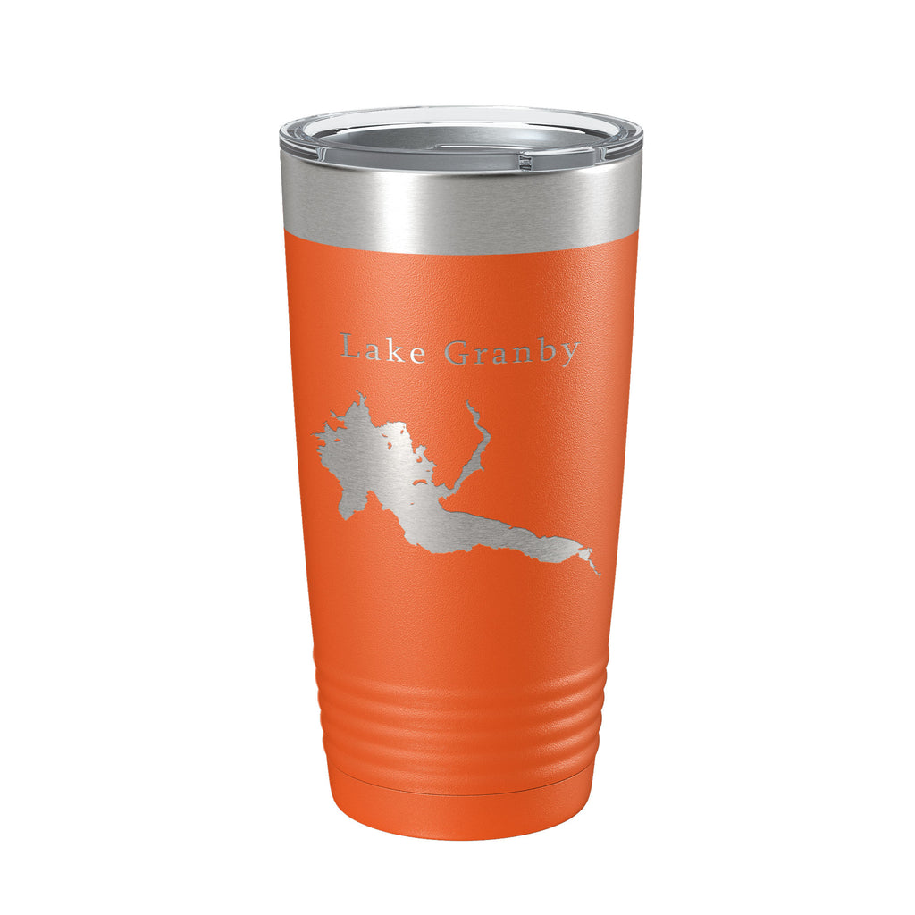 Lake Granby Map Tumbler Travel Mug Insulated Laser Engraved Coffee Cup Colorado 20 oz