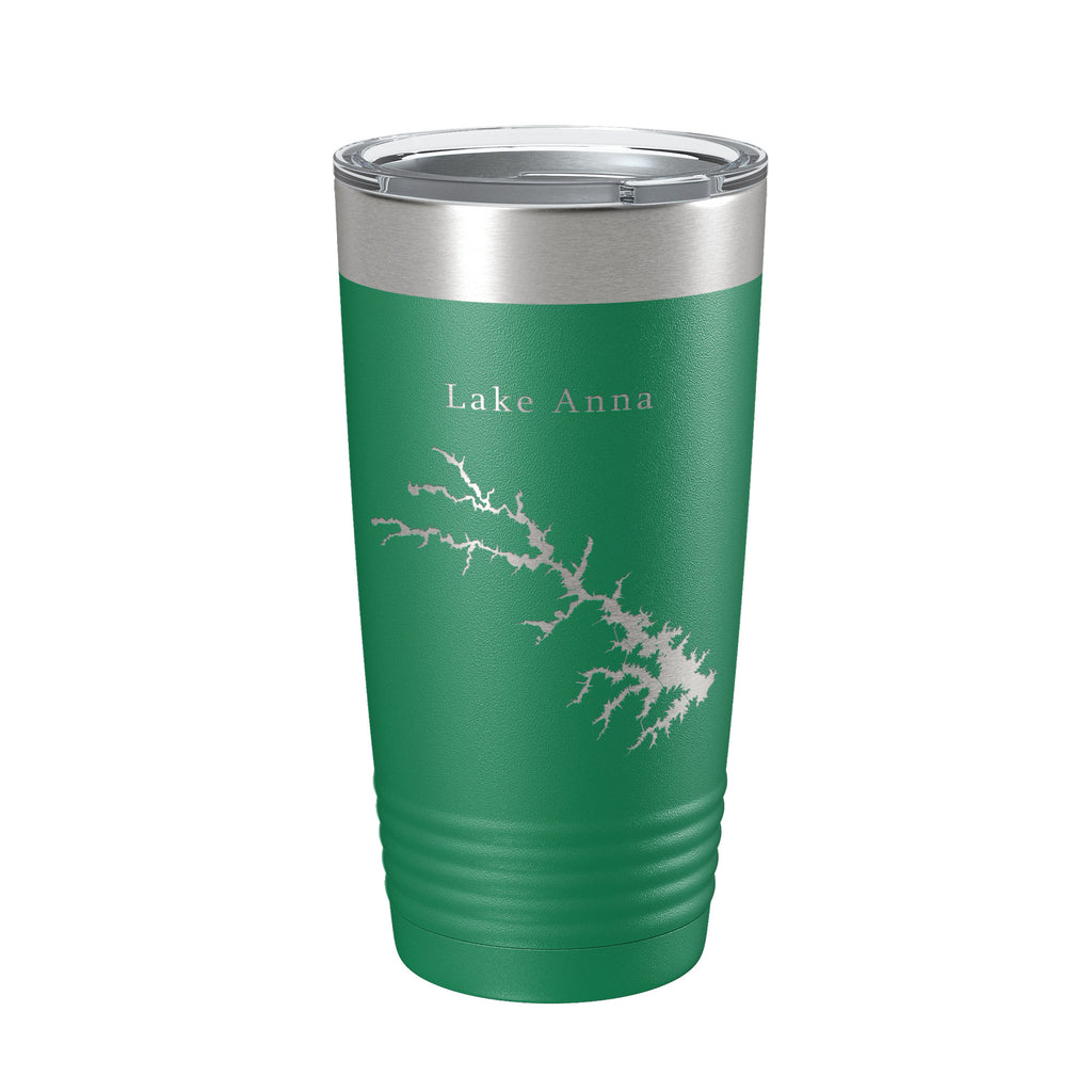 Lake Anna Map Tumbler Travel Mug Insulated Laser Engraved Coffee Cup Virginia 20 oz