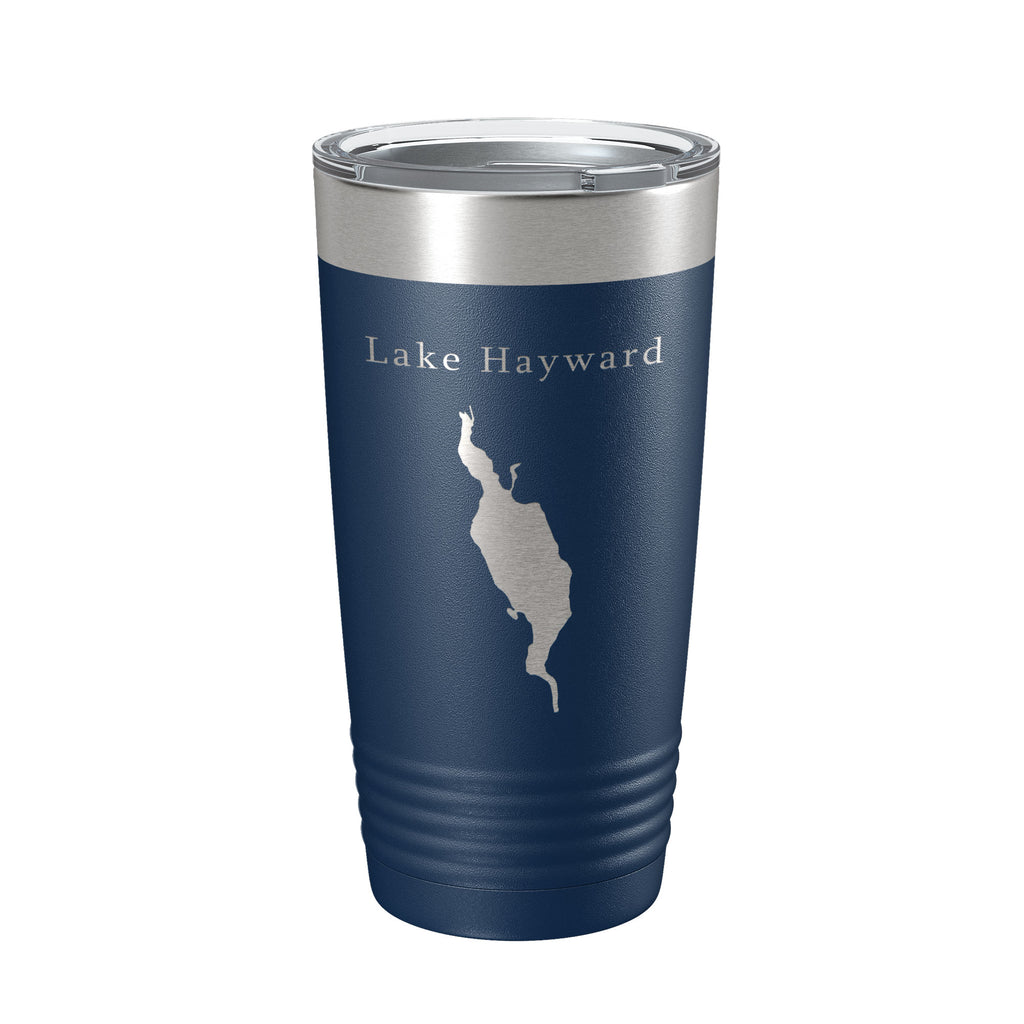 Lake Hayward Map Tumbler Travel Mug Insulated Laser Engraved Coffee Cup Connecticut 20 oz