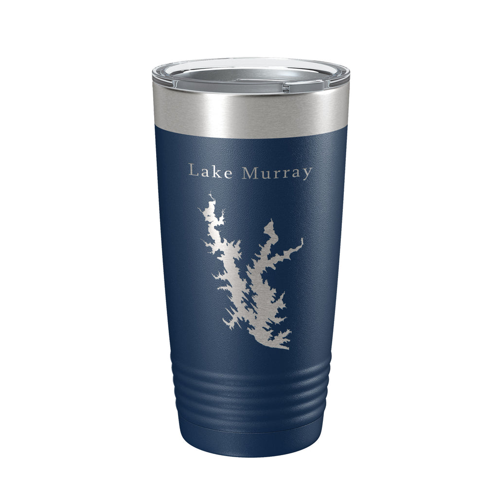 Lake Murray Map Tumbler Travel Mug Insulated Laser Engraved Coffee Cup Oklahoma 20 oz