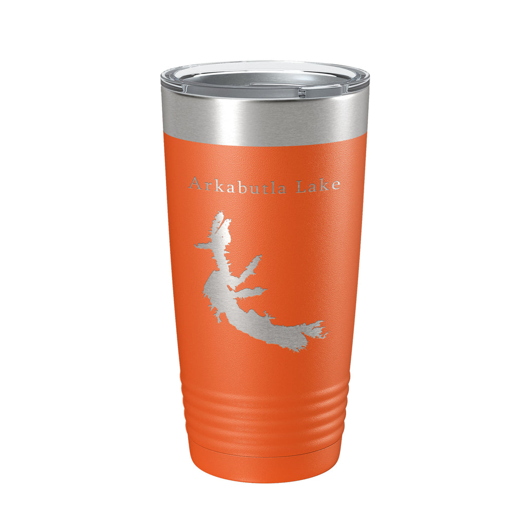 Arkabutla Lake Map Tumbler Travel Mug Insulated Laser Engraved Coffee Cup Mississippi 20 oz