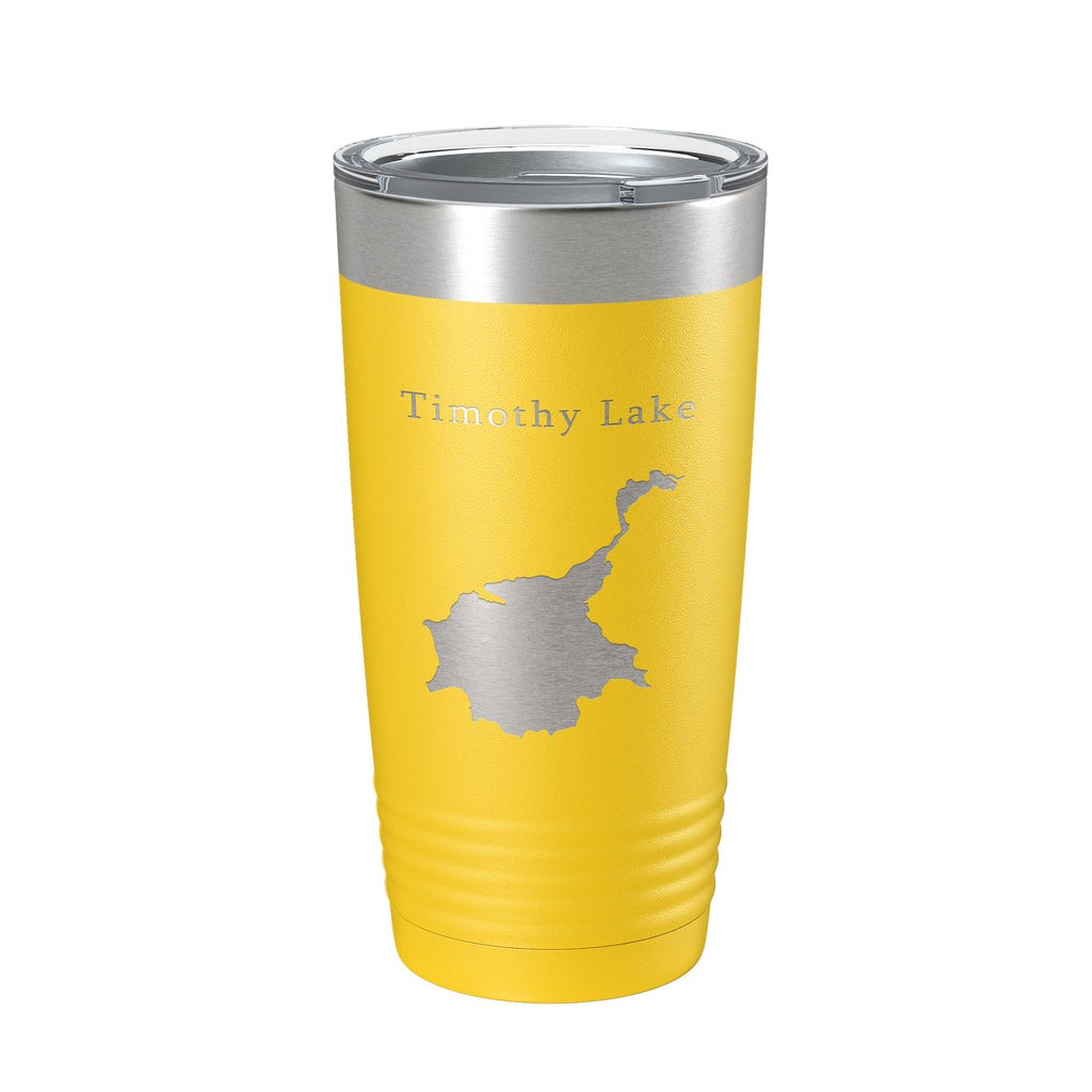 Timothy Lake Map Tumbler Travel Mug Insulated Laser Engraved Coffee Cup Oregon 20 oz