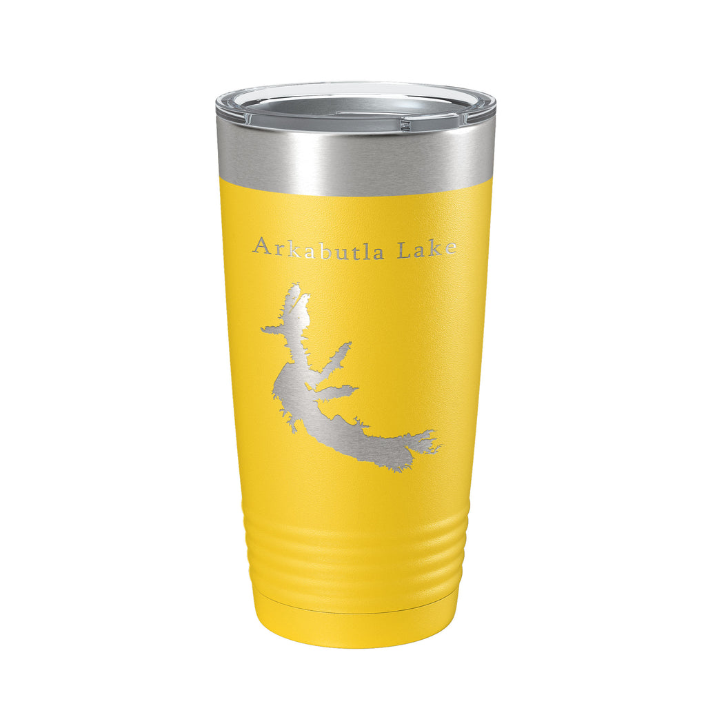 Arkabutla Lake Map Tumbler Travel Mug Insulated Laser Engraved Coffee Cup Mississippi 20 oz