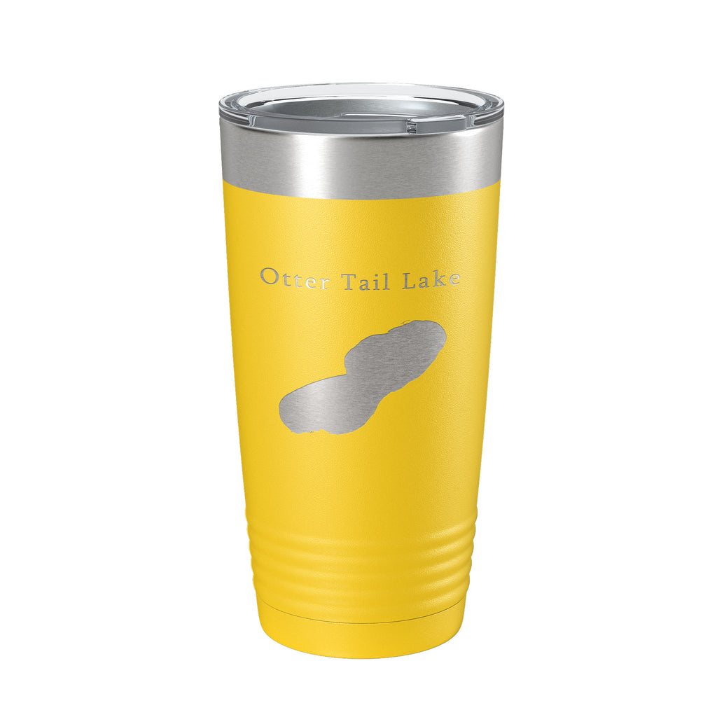 Otter Tail Lake Map Tumbler Travel Mug Insulated Laser Engraved Coffee Cup Minnesota 20 oz