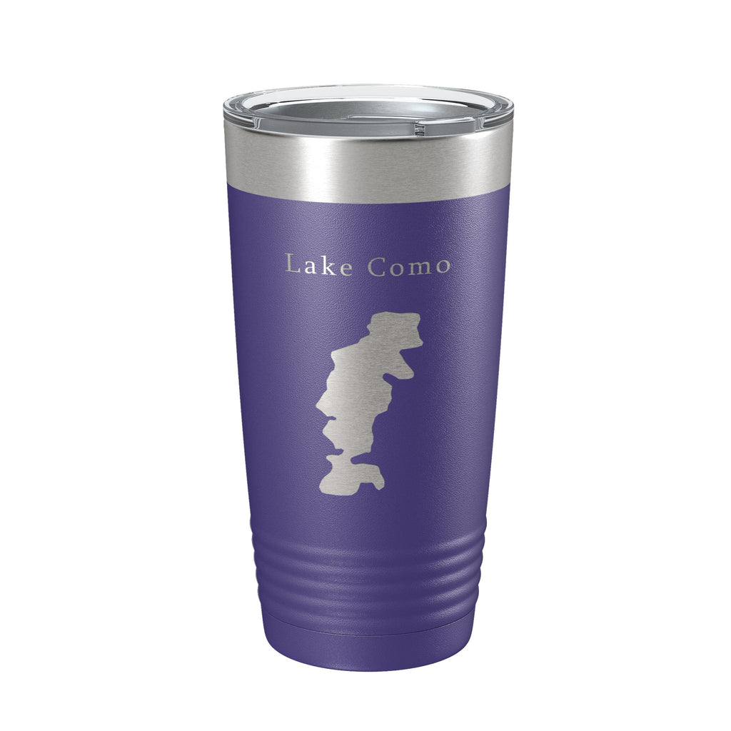 Lake Como Map Tumbler Travel Mug Insulated Laser Engraved Coffee Cup Florida 20 oz