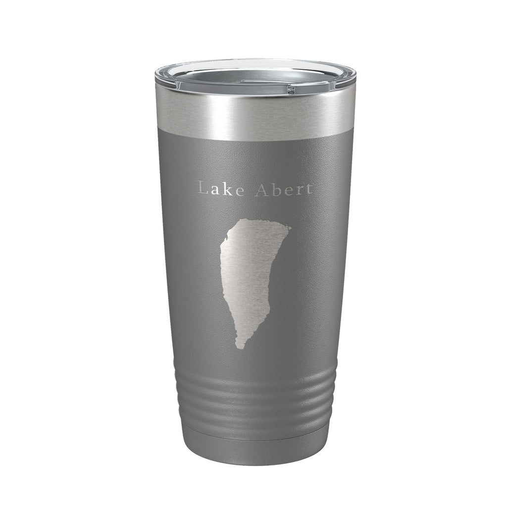 Lake Abert Map Tumbler Travel Mug Insulated Laser Engraved Coffee Cup Oregon 20 oz