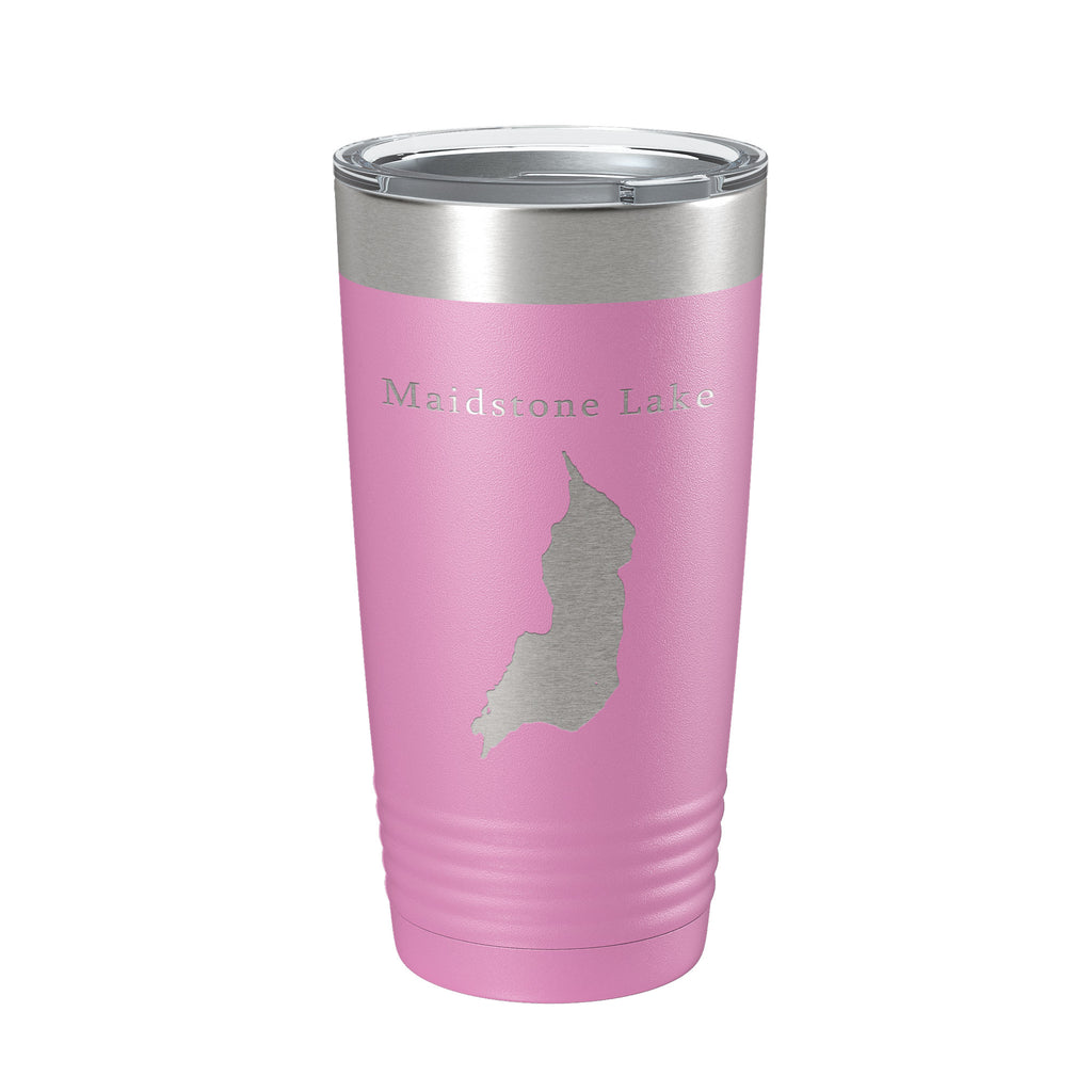 Maidstone Lake Map Tumbler Travel Mug Insulated Laser Engraved Coffee Cup Vermont 20 oz