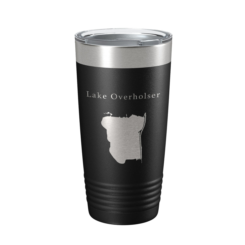 Lake Overholser Map Tumbler Travel Mug Insulated Laser Engraved Coffee Cup Oklahoma 20 oz