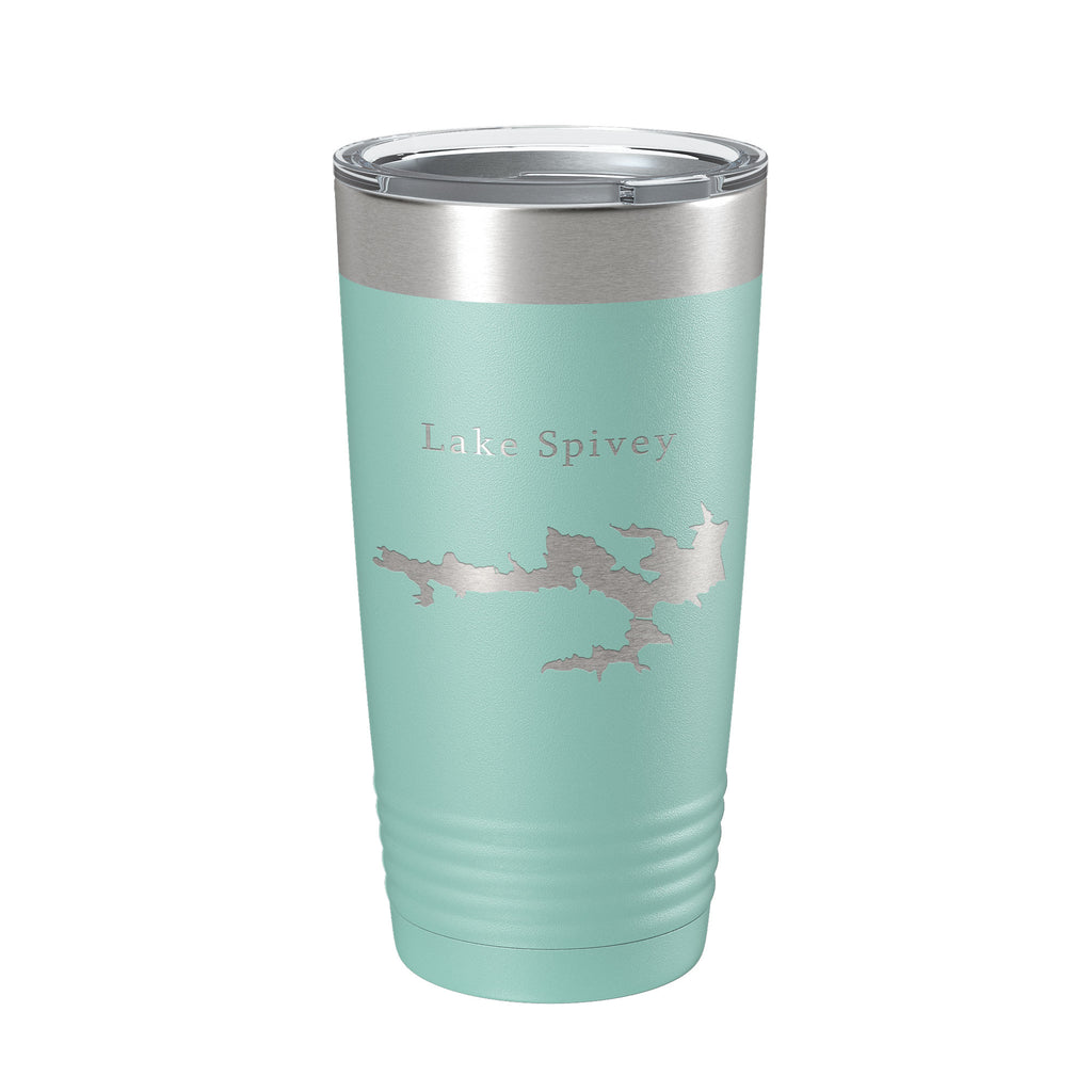 Lake Spivey Map Tumbler Travel Mug Insulated Laser Engraved Coffee Cup Georgia 20 oz