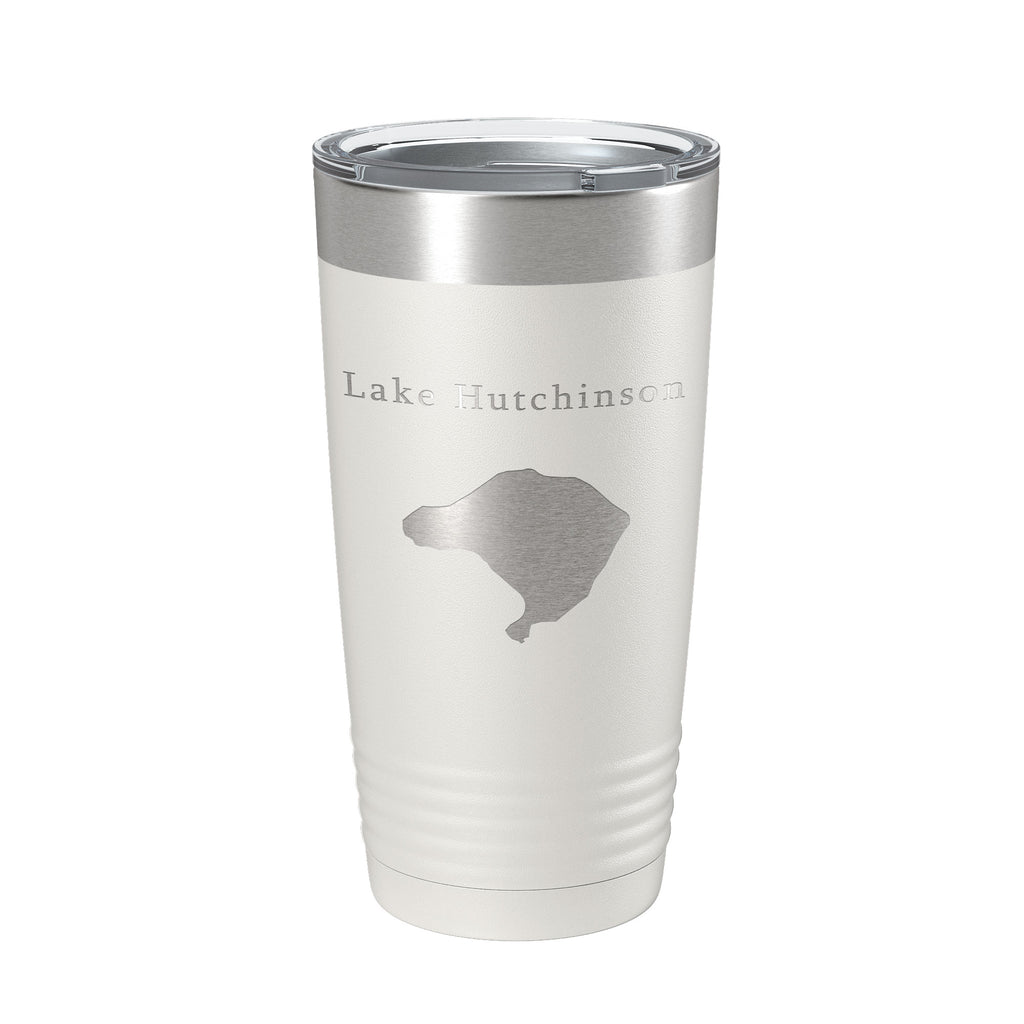 Lake Hutchinson Map Tumbler Travel Mug Insulated Laser Engraved Coffee Cup Florida 20 oz