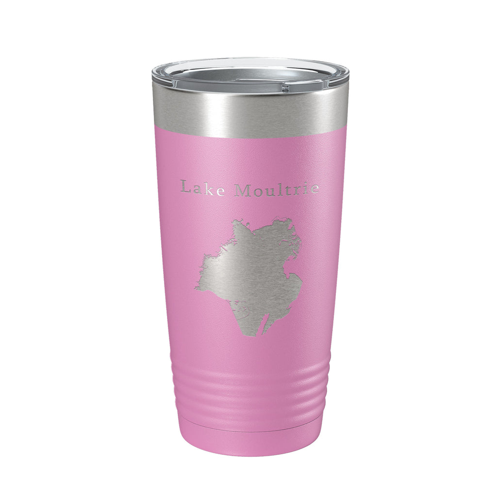 Lake Moultrie Map Tumbler Travel Mug Insulated Laser Engraved Coffee Cup South Carolina 20 oz