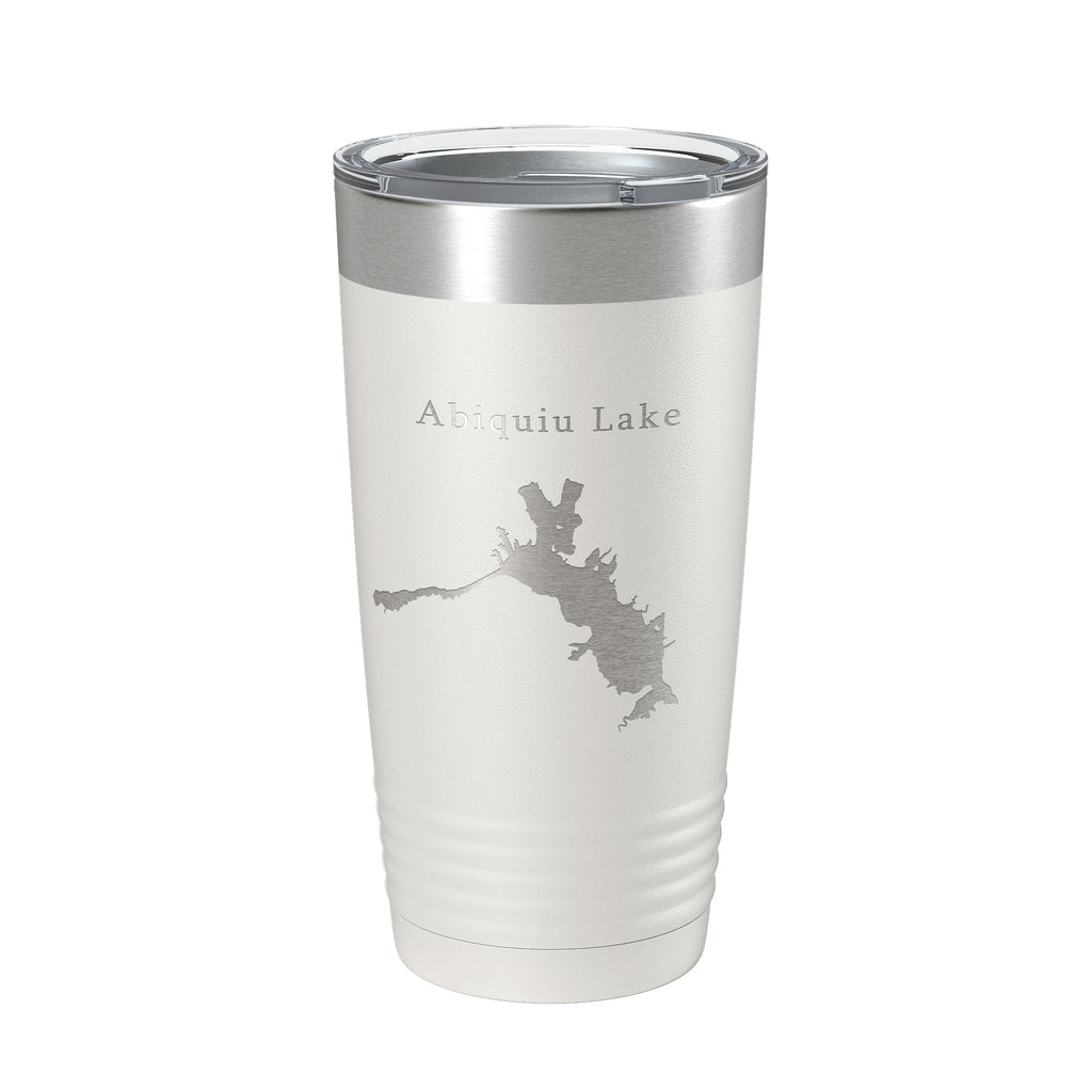 Abiquiu Lake Reservoir Map Tumbler Travel Mug Insulated Laser Engraved Coffee Cup New Mexico 20 oz