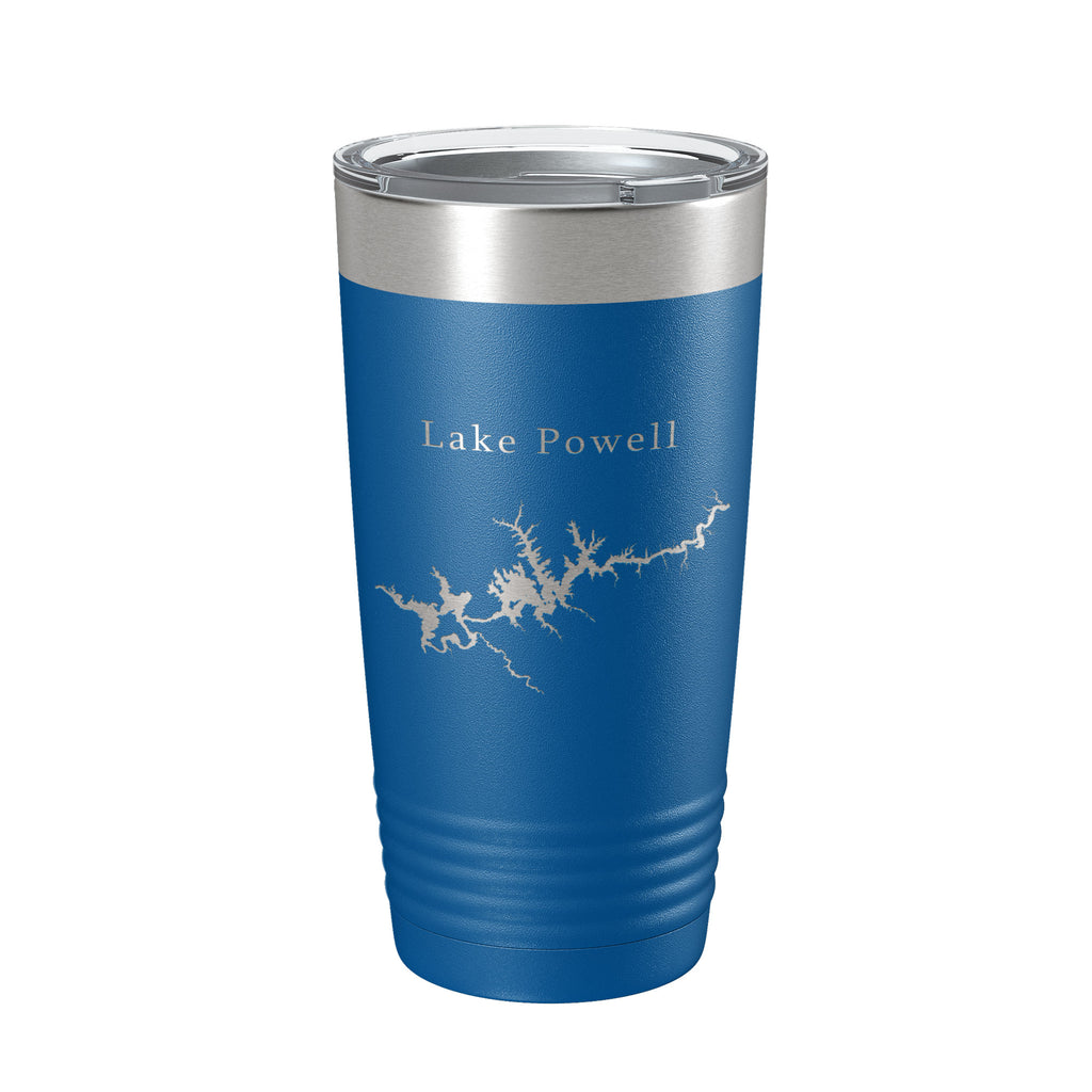 Lake Powell Map Tumbler Travel Mug Insulated Laser Engraved Coffee Cup Arizona Utah 20 oz