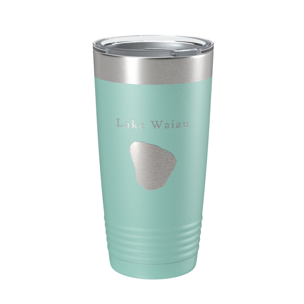 Lake Waiau Map Tumbler Travel Mug Insulated Laser Engraved Coffee Cup Hawaii 20 oz