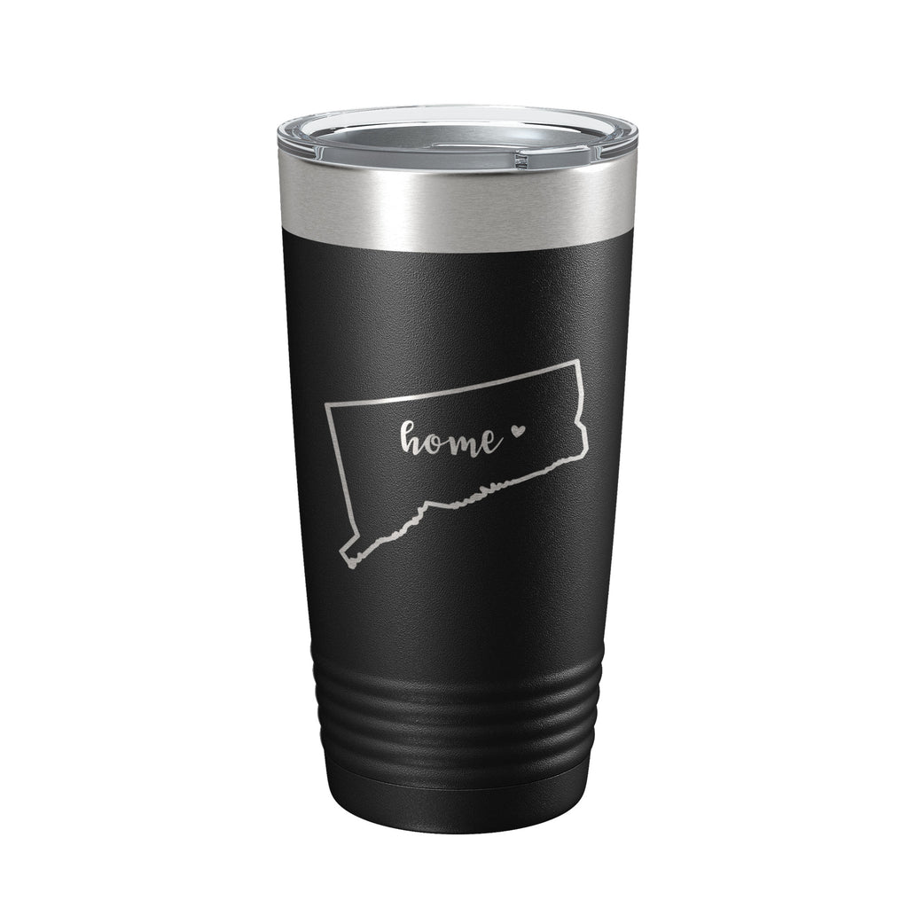 Connecticut Tumbler Home State Travel Mug Insulated Laser Engraved Map Coffee Cup 20 oz