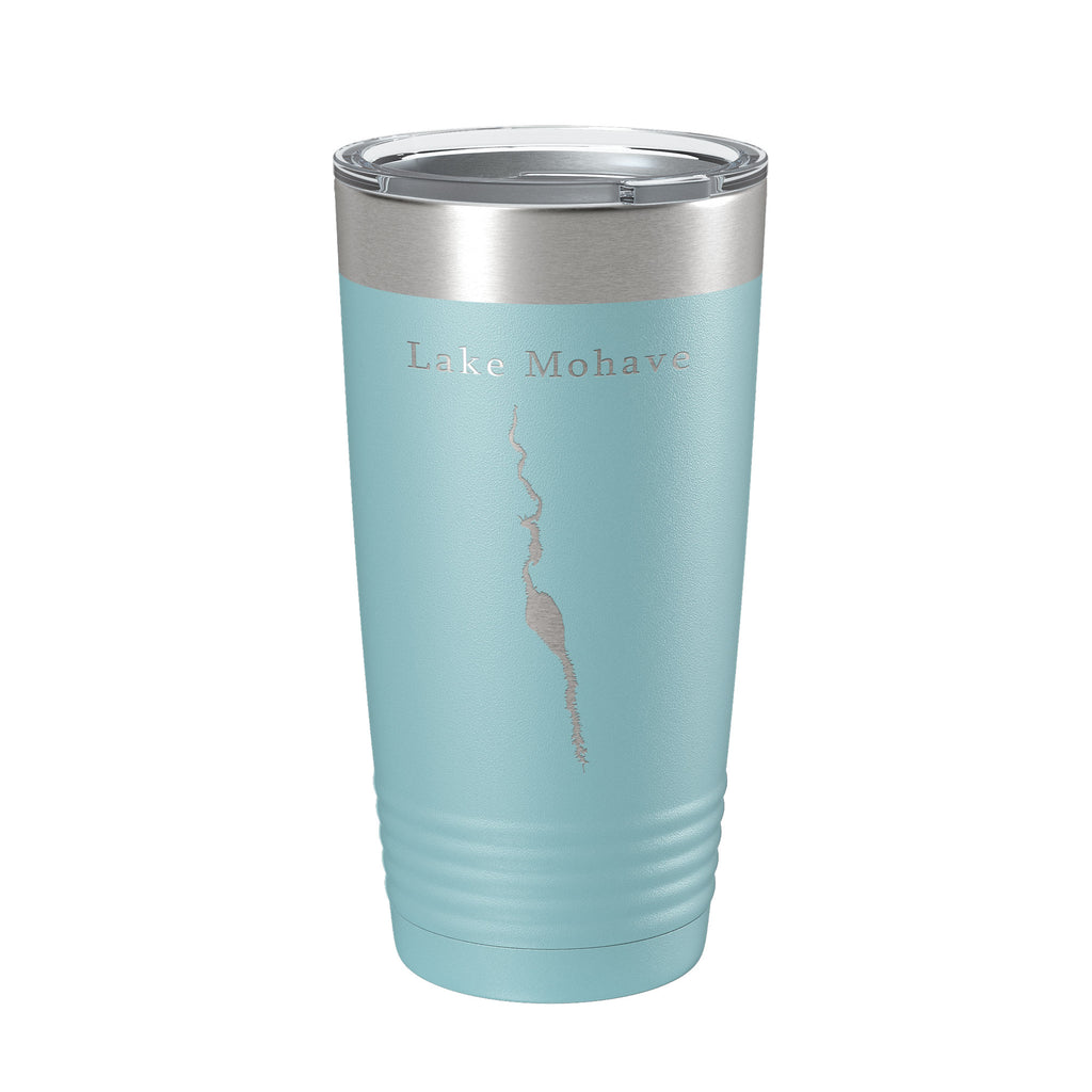 Lake Mohave Map Tumbler Travel Mug Insulated Laser Engraved Coffee Cup Arizona Nevada 20 oz