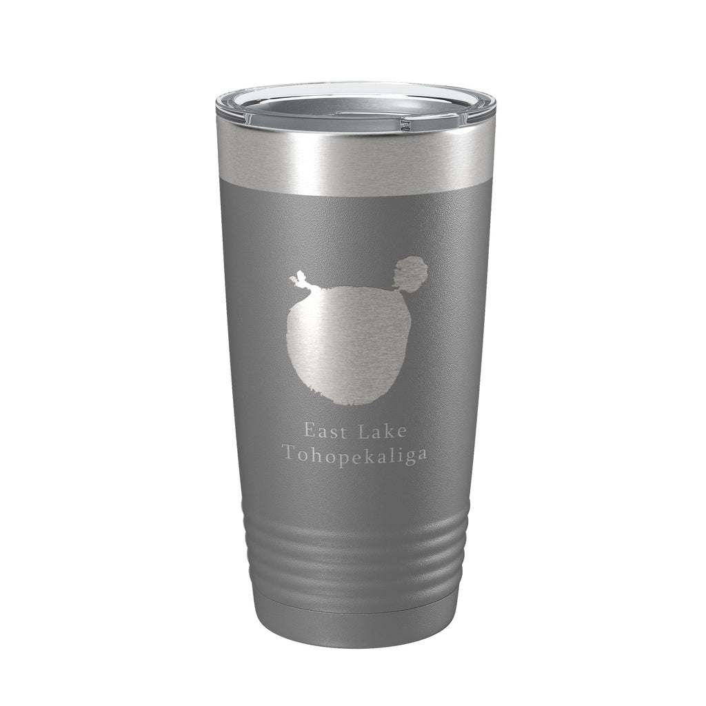 East Lake Tohopekaliga Map Tumbler Travel Mug Insulated Laser Engraved Coffee Cup Florida 20 oz