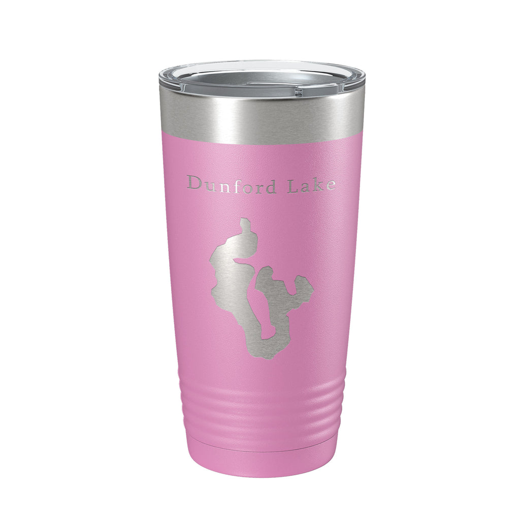 Dunford Lake Map Tumbler Travel Mug Insulated Laser Engraved Coffee Cup Florida 20 oz