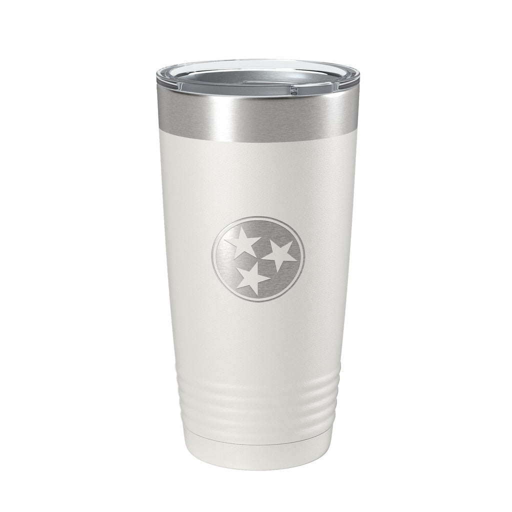 Tennessee Tristar Tumbler TN State Symbol Travel Mug Insulated Laser Engraved Coffee Cup 20 oz