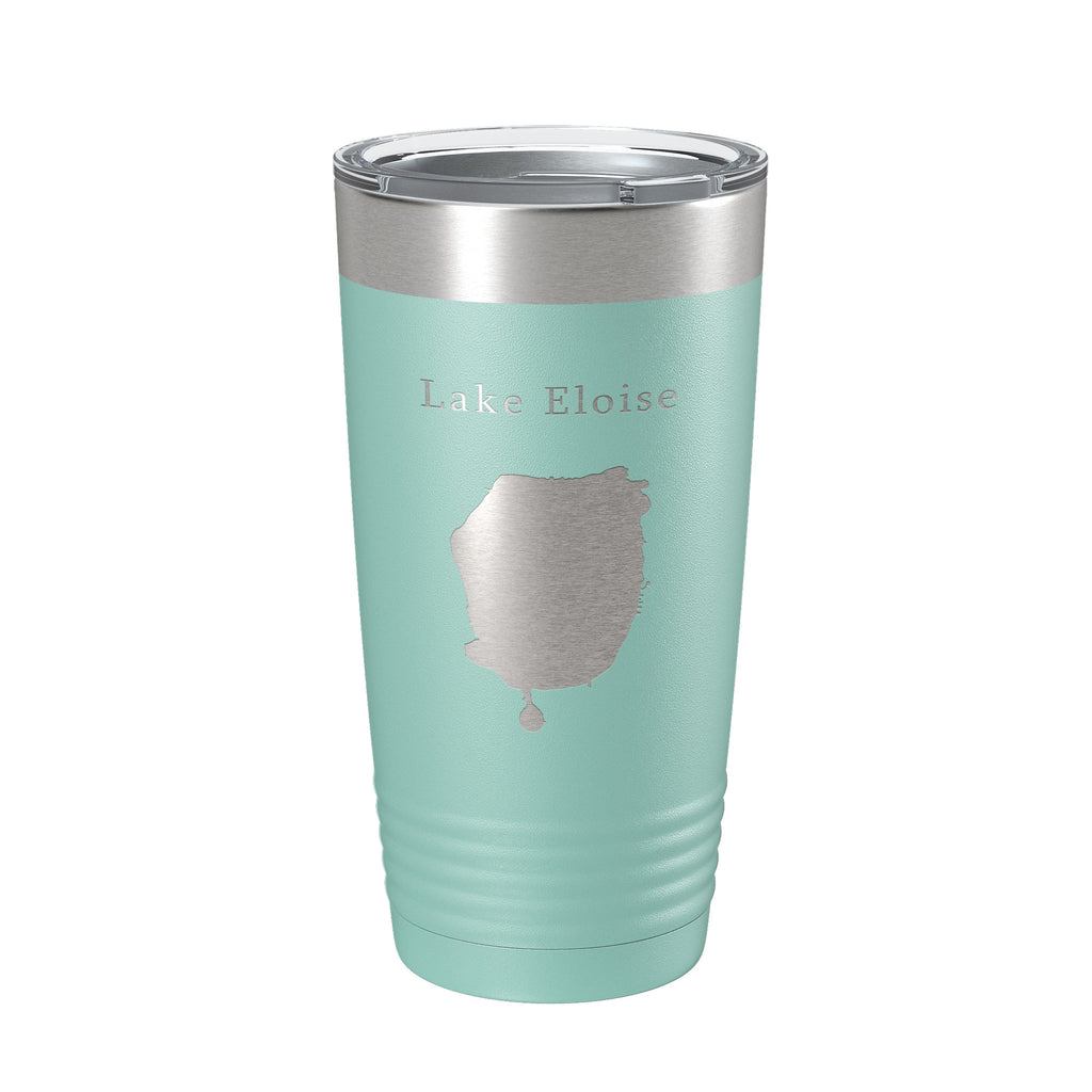 Lake Eloise Map Tumbler Travel Mug Insulated Laser Engraved Coffee Cup Florida 20 oz