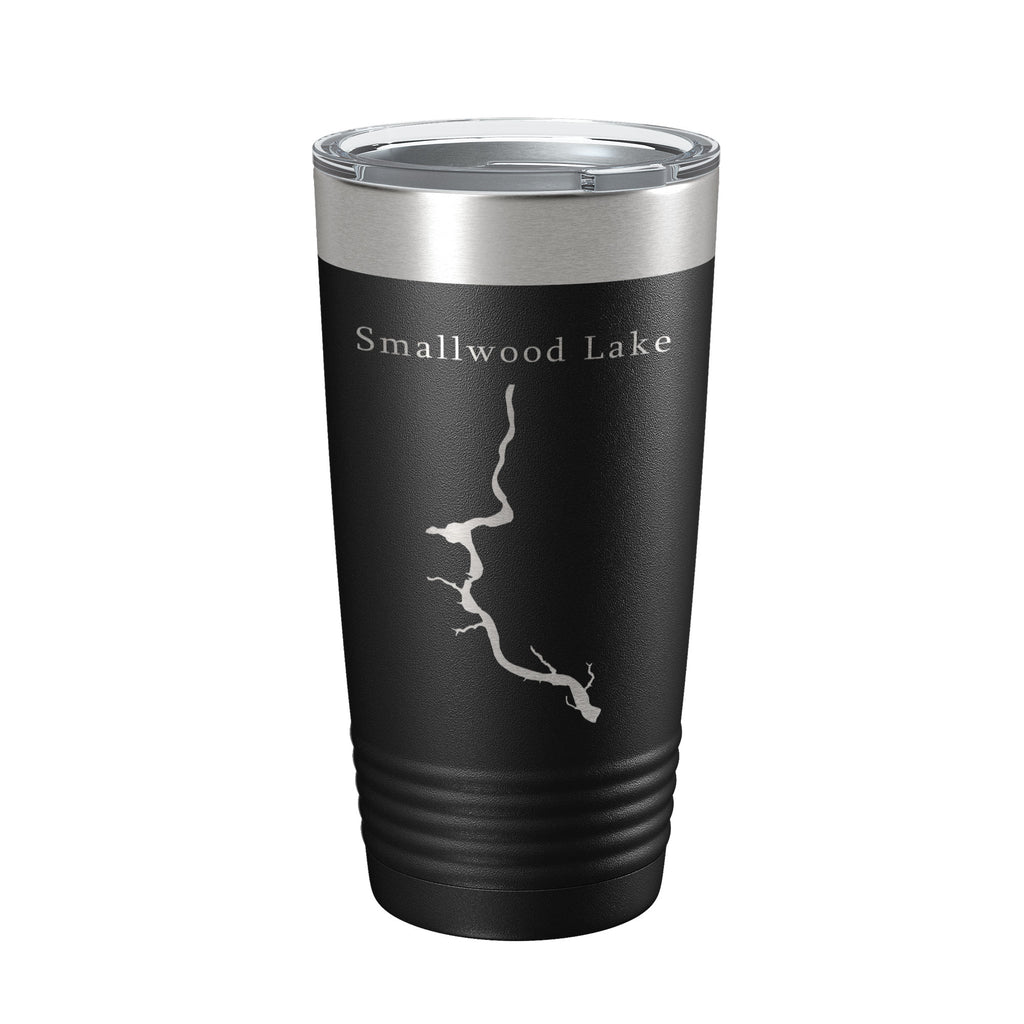 Smallwood Lake Tittabawassee Map Tumbler Travel Mug Insulated Laser Engraved Coffee Cup Michigan 20 oz