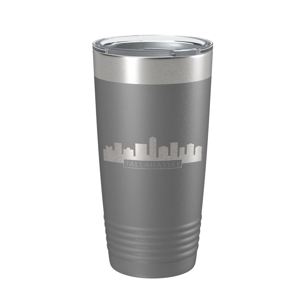 Tallahassee Skyline Minimalist Tumbler Travel Mug Insulated Laser Engraved Coffee Cup Florida 20 oz