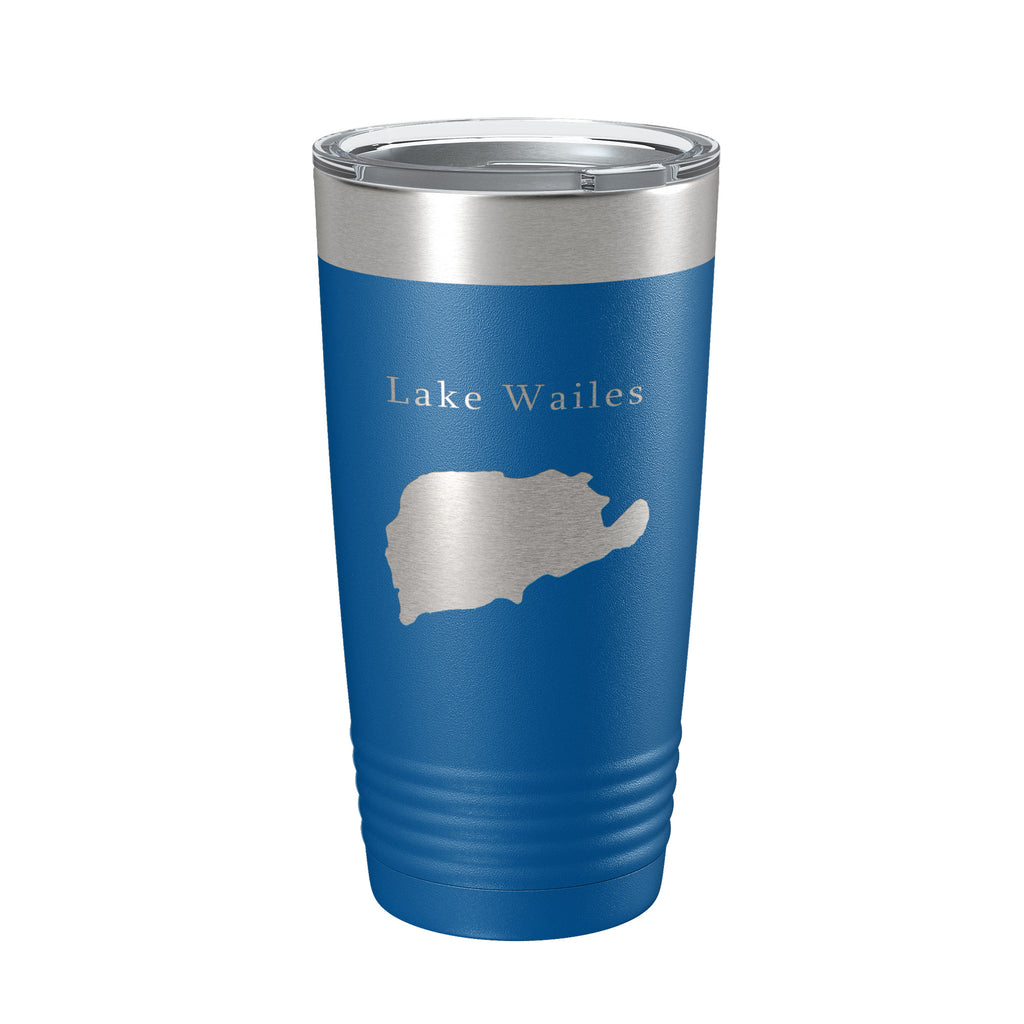 Lake Wailes Wales Map Tumbler Travel Mug Insulated Laser Engraved Coffee Cup Florida 20 oz