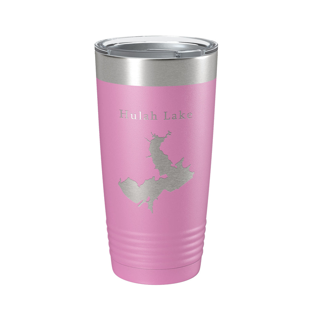 Hulah Lake Map Tumbler Travel Mug Insulated Laser Engraved Coffee Cup Oklahoma 20 oz