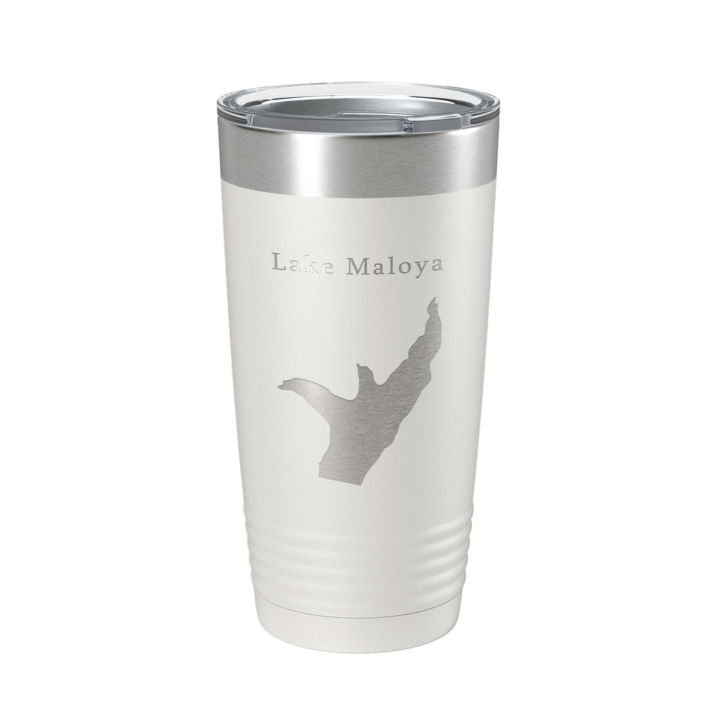 Lake Maloya Map Tumbler Travel Mug Insulated Laser Engraved Coffee Cup New Mexico Colorado 20 oz