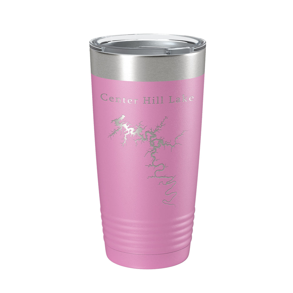 Center Hill Lake Map Tumbler Travel Mug Insulated Laser Engraved Coffee Cup Tennessee 20 oz