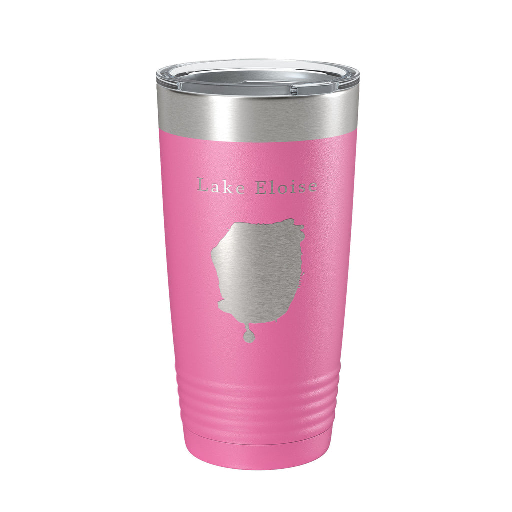 Lake Eloise Map Tumbler Travel Mug Insulated Laser Engraved Coffee Cup Florida 20 oz