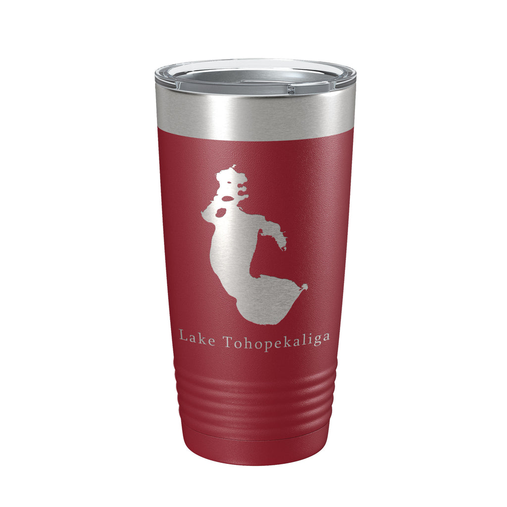 Lake Tohopekaliga Map Tumbler Travel Mug Insulated Laser Engraved Coffee Cup Florida 20 oz