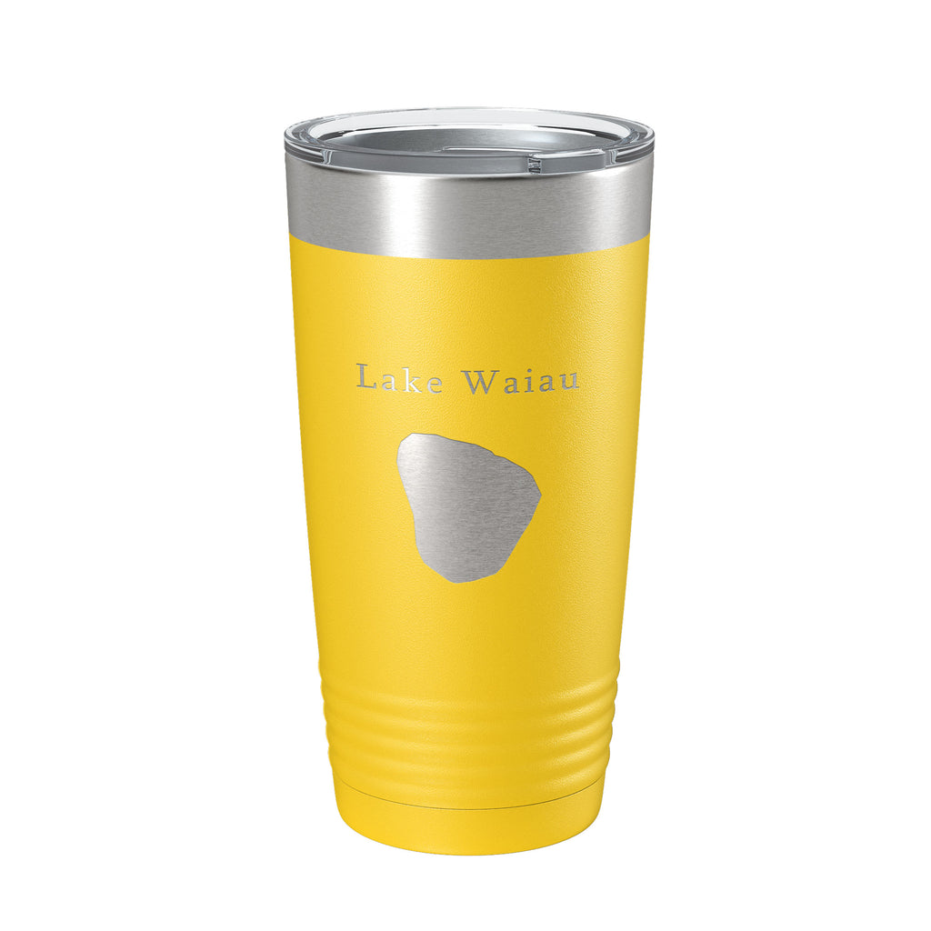 Lake Waiau Map Tumbler Travel Mug Insulated Laser Engraved Coffee Cup Hawaii 20 oz