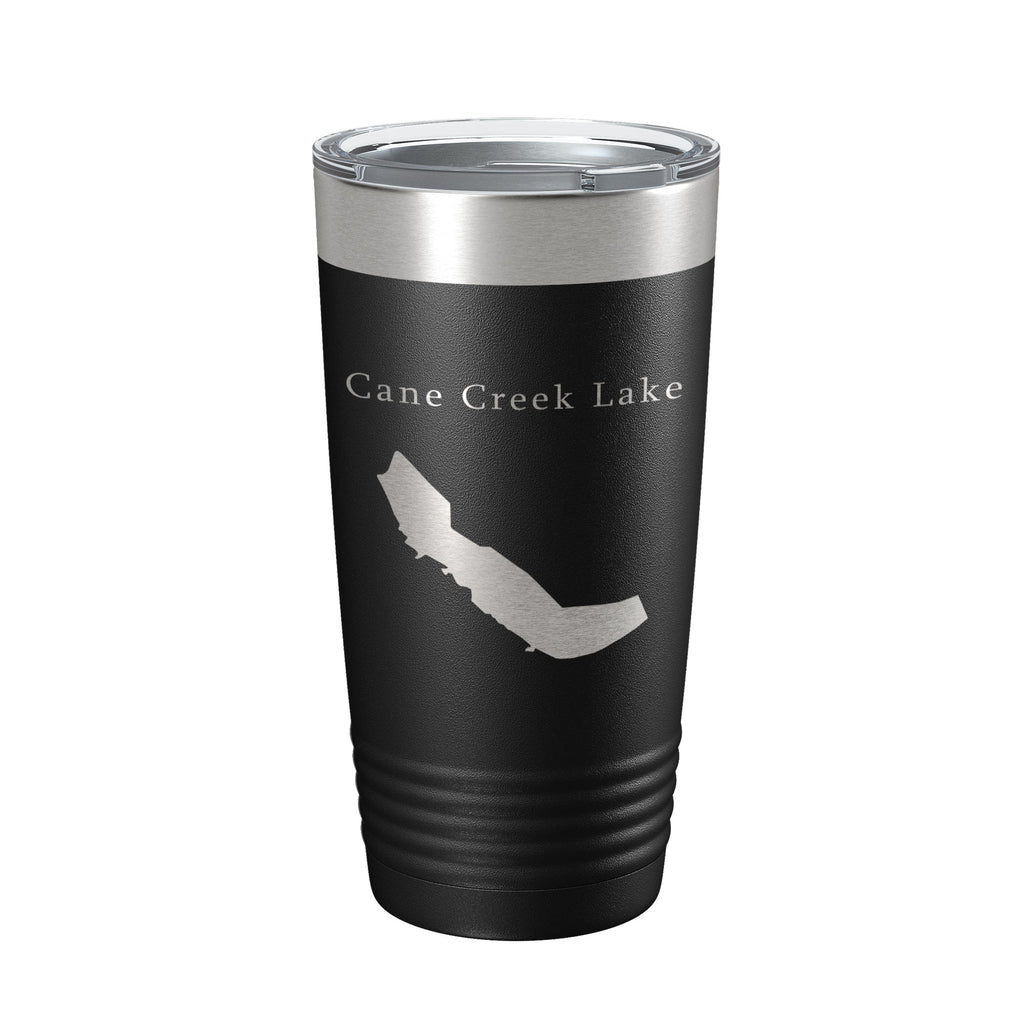 Cane Creek Lake Map Tumbler Travel Mug Insulated Laser Engraved Coffee Cup Arkansas 20 oz