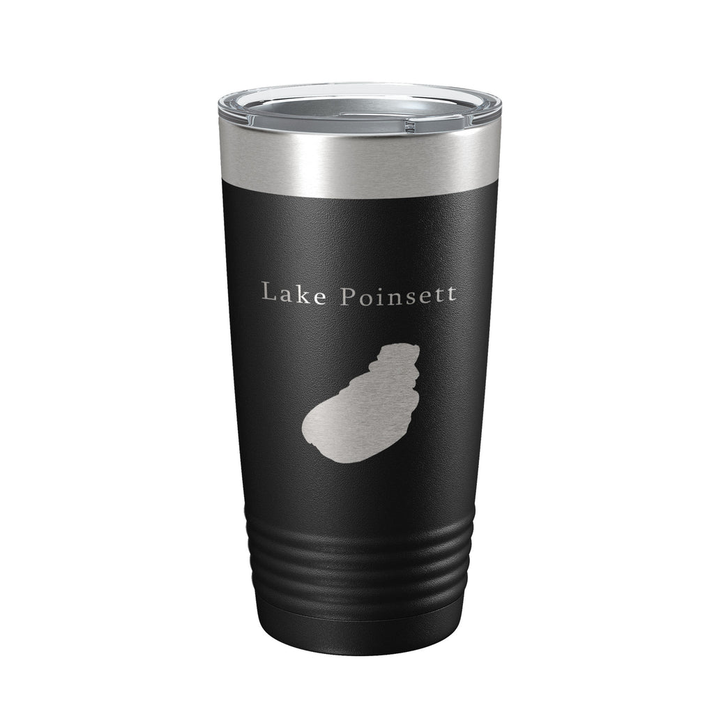 Lake Poinsett Map Tumbler Travel Mug Insulated Laser Engraved Coffee Cup South Dakota 20 oz