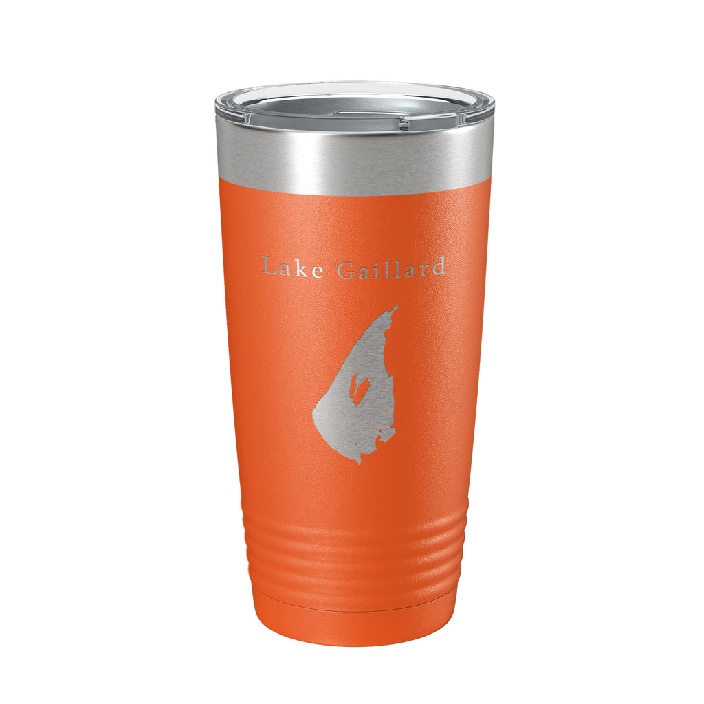 Lake Gaillard Map Tumbler Travel Mug Insulated Laser Engraved Coffee Cup Connecticut 20 oz