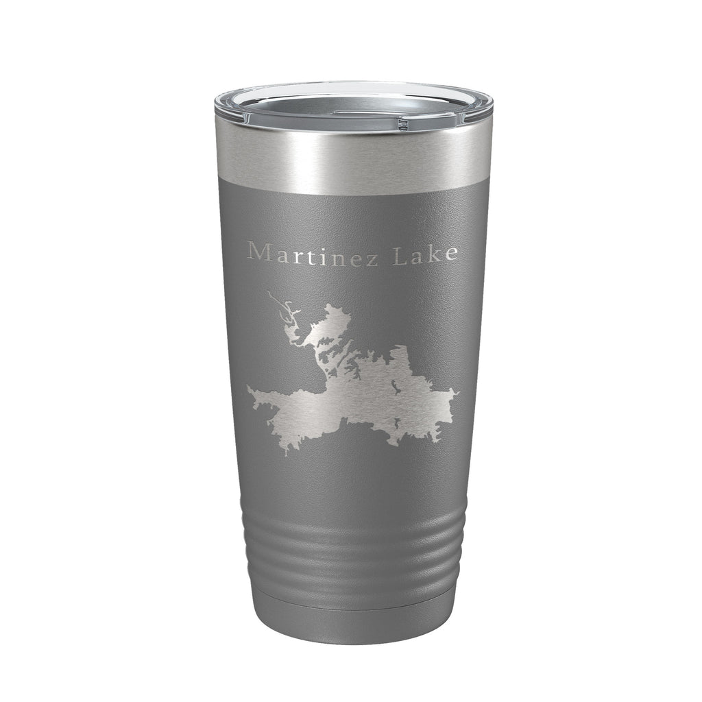 Martinez Lake Map Tumbler Travel Mug Insulated Laser Engraved Coffee Cup Arizona 20 oz