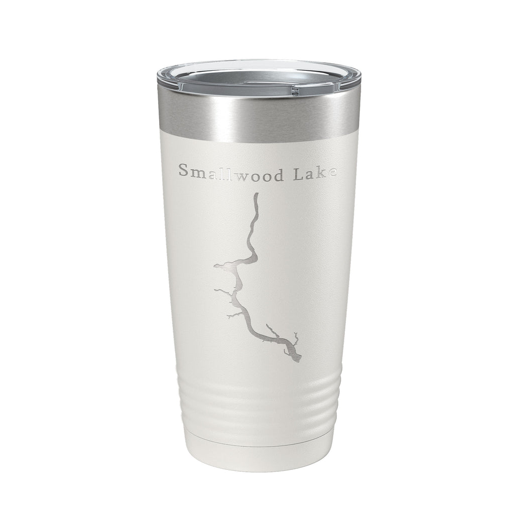 Smallwood Lake Tittabawassee Map Tumbler Travel Mug Insulated Laser Engraved Coffee Cup Michigan 20 oz