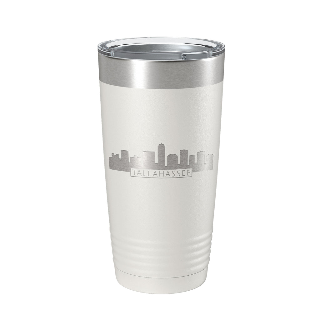 Tallahassee Skyline Minimalist Tumbler Travel Mug Insulated Laser Engraved Coffee Cup Florida 20 oz