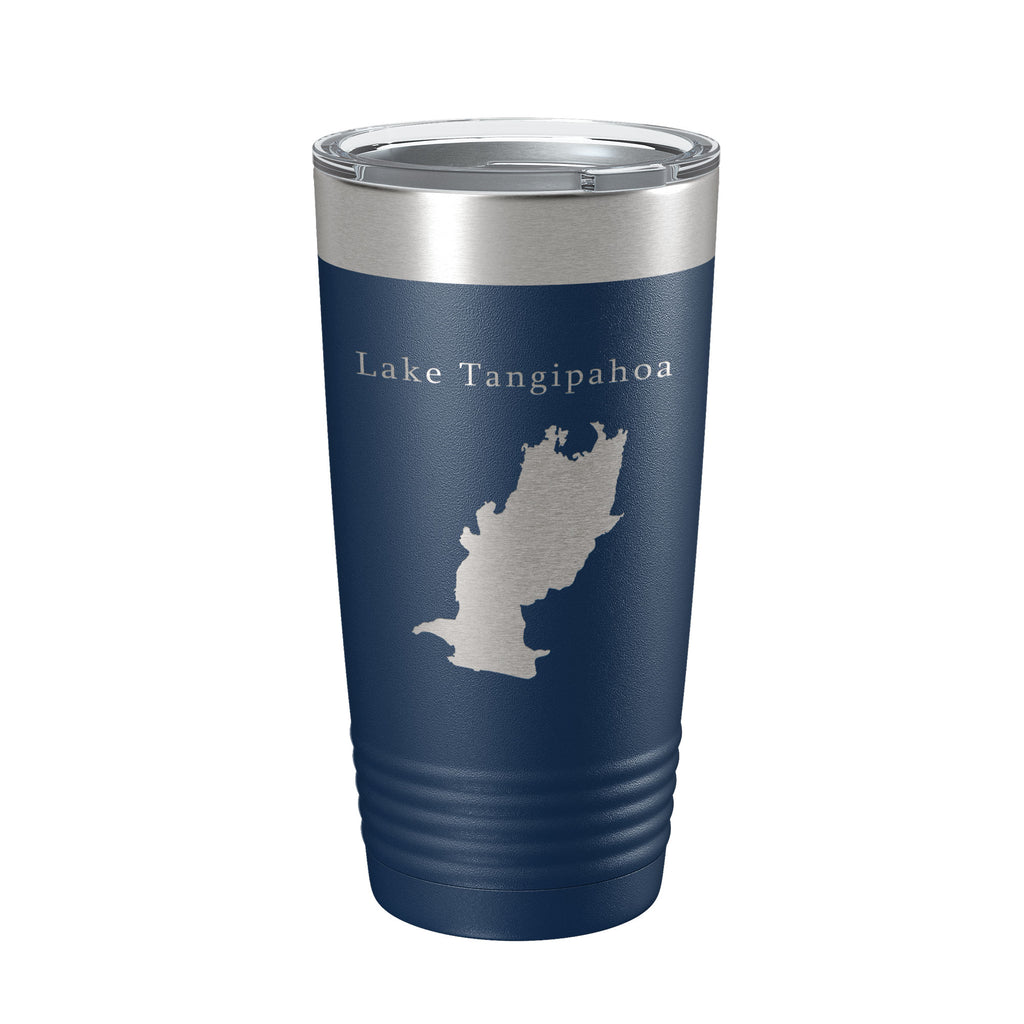 Lake Tangipahoa Map Tumbler Travel Mug Insulated Laser Engraved Coffee Cup Mississippi 20 oz