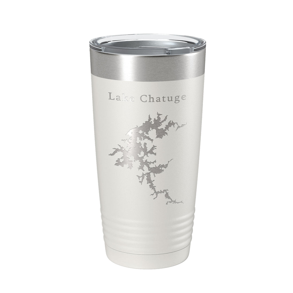 Lake Chatuge Map Tumbler Travel Mug Insulated Laser Engraved Coffee Cup Georgia North Carolina 20 oz