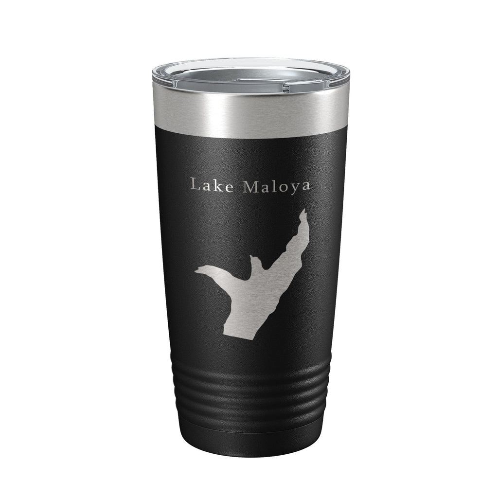 Lake Maloya Map Tumbler Travel Mug Insulated Laser Engraved Coffee Cup New Mexico Colorado 20 oz