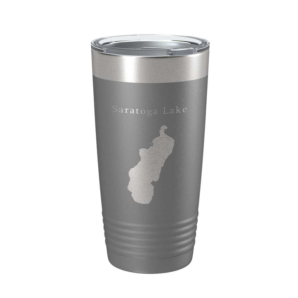 Saratoga Lake Map Tumbler Travel Mug Insulated Laser Engraved Coffee Cup New York 20 oz