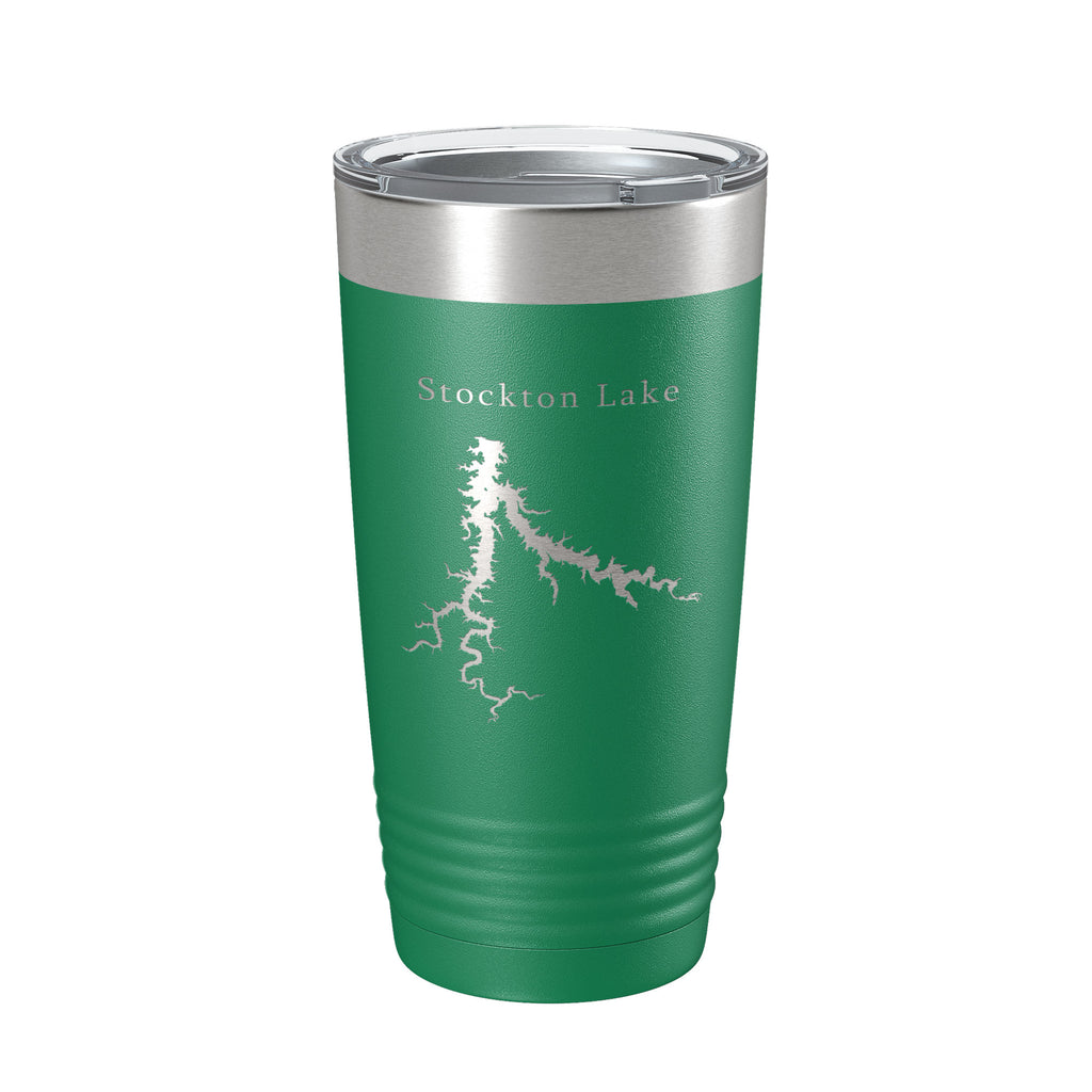 Stockton Lake Map Tumbler Travel Mug Insulated Laser Engraved Coffee Cup Springfield Missouri 20 oz