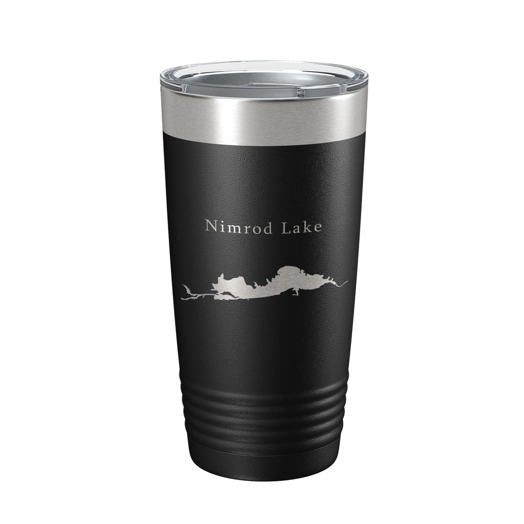 Nimrod Lake Map Tumbler Travel Mug Insulated Laser Engraved Coffee Cup Arkansas 20 oz